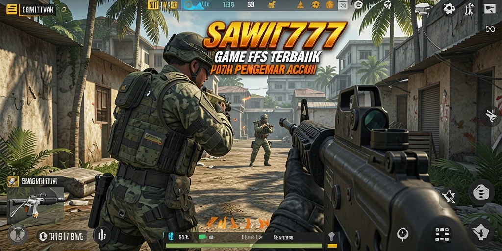 Screenshot utama SAWIT777 menampilkan aksi seru dalam gameplay FPS.