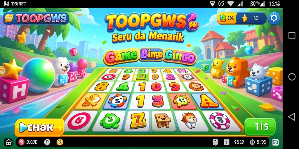 Gameplay Bingo yang seru dan interaktif di TOOPGWS.