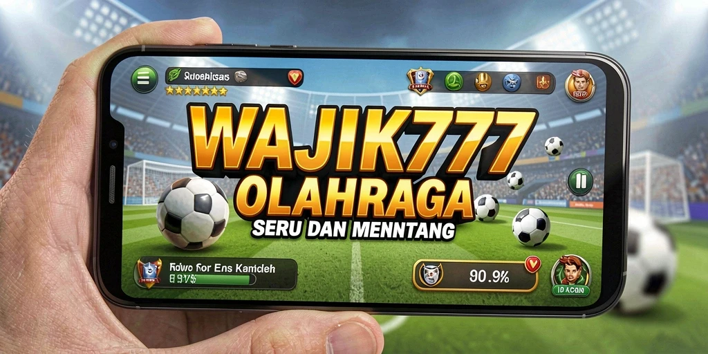 Screenshot WAJIK777 menampilkan aksi seru dalam permainan olahraga.