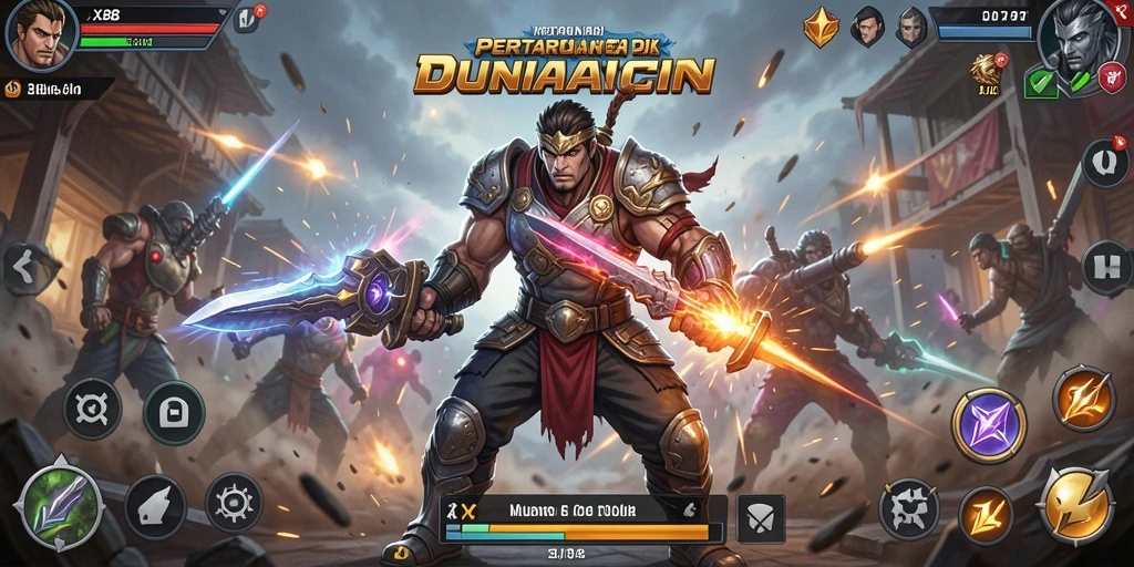 Tampilan aksi seru dalam gameplay X88 dengan grafis menawan.
